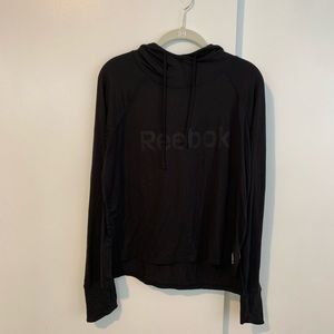 Black Long Sleeve Hooded Shirt